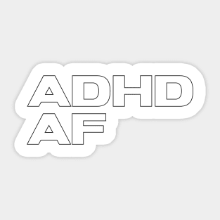 adhd tee design Sticker